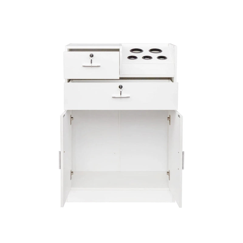 Locking Beauty Salon Storage Cabinet Hair Dryer Holder Stylist Equipment Drawerr