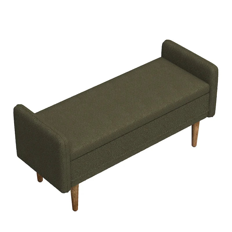 Linen Fabric Storage Stool, ,with Storage Space, Suitable for Apartments, Living Rooms and Bedrooms