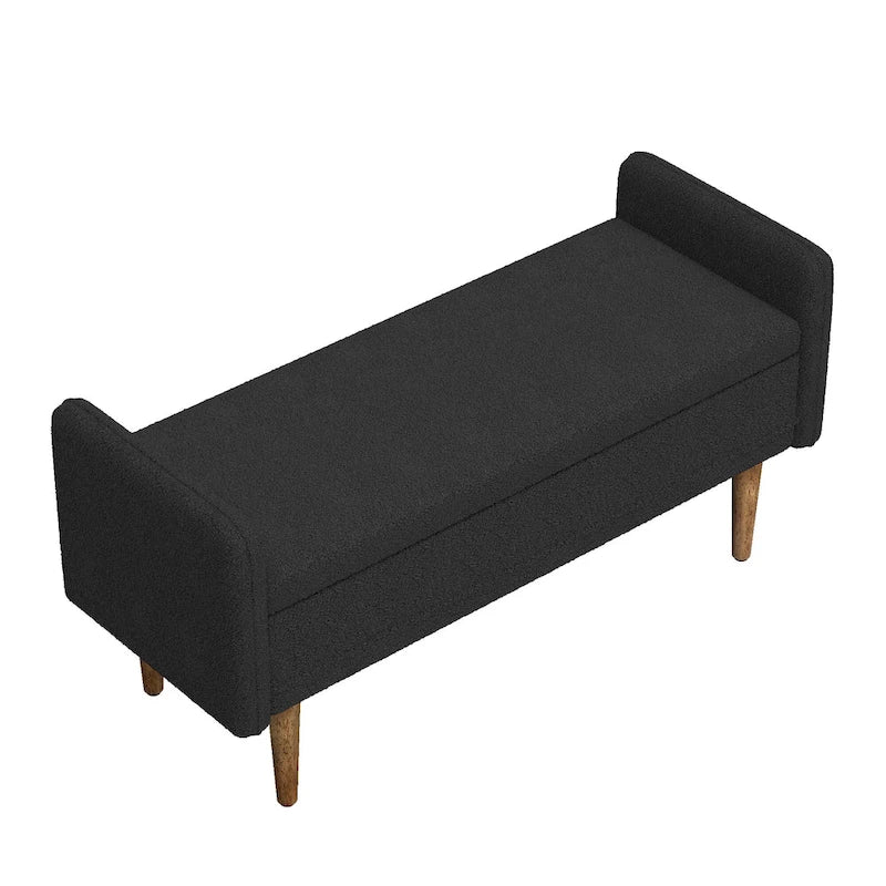 Linen Fabric Storage Stool, ,with Storage Space, Suitable for Apartments, Living Rooms and Bedrooms
