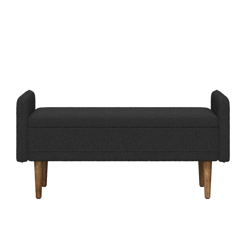 Linen Fabric Storage Stool, ,with Storage Space, Suitable for Apartments, Living Rooms and Bedrooms