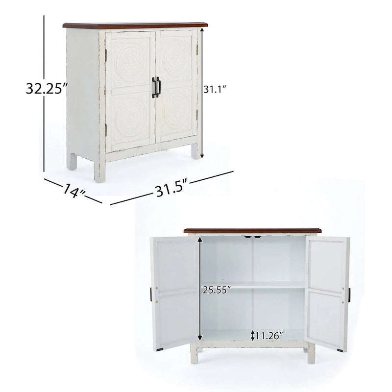 Tile Front Cabinet