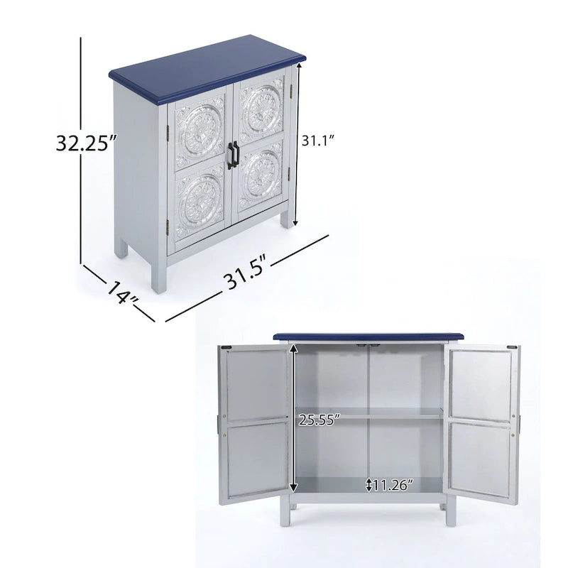 Tile Front Cabinet