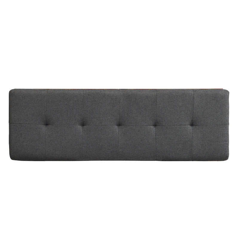 49 Shoe Storage Bench Entryway Shoe Cabinet Storage Ottoman with Padded Seat Cushion and Double Doors for Entryway, Bedroom