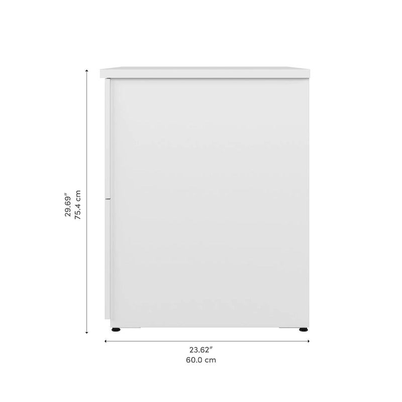 Logan 28W 2 Drawer Lateral File Cabinet by Bestar