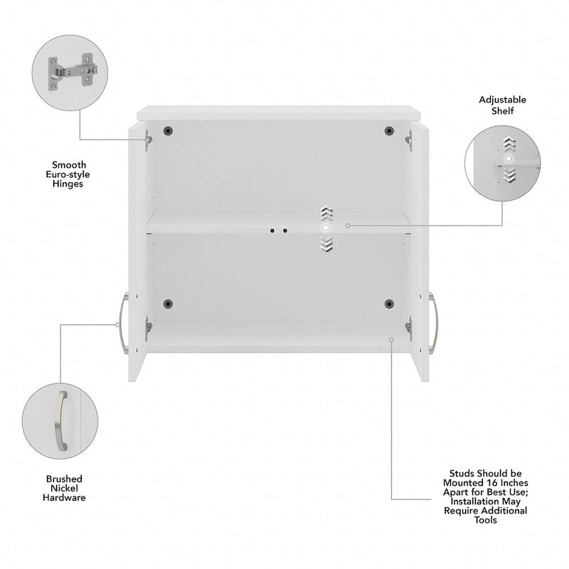 Universal Wall Cabinet with Doors by Bush Business Furniture