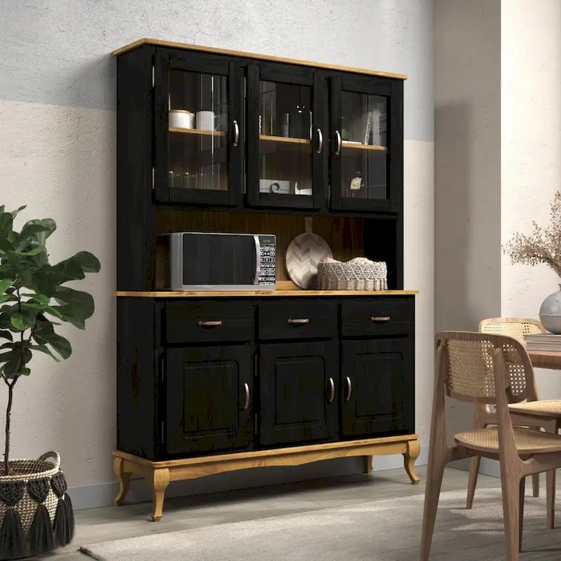Wood Dining Hutch