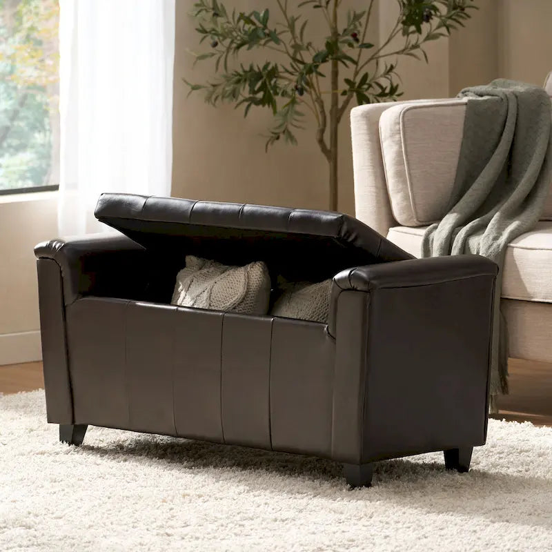 Alden Armed Storage Bench