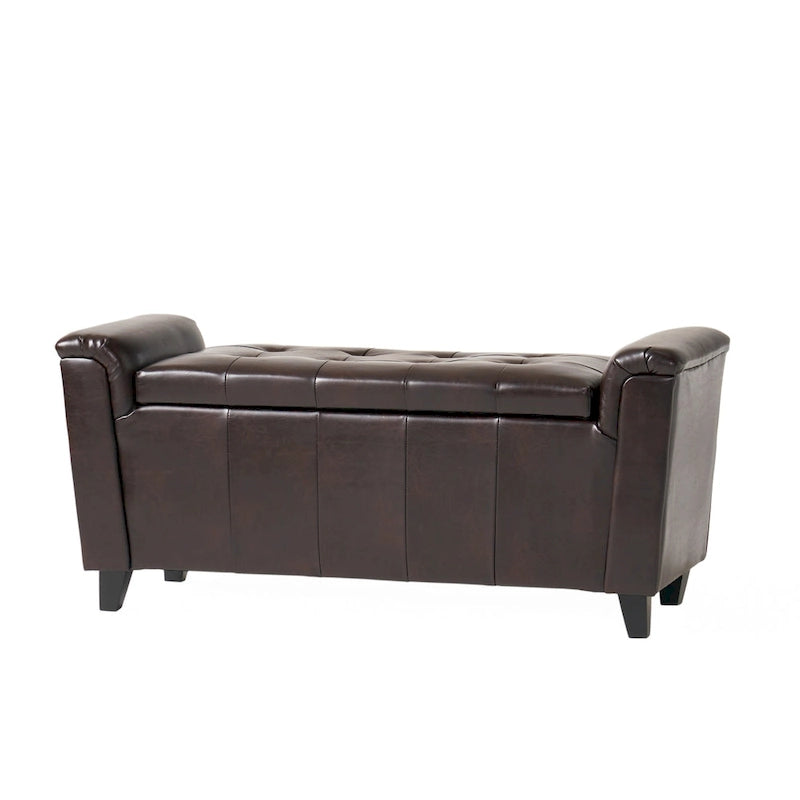 Alden Armed Storage Bench