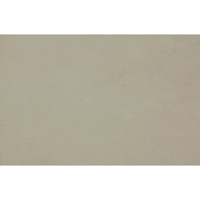 Berci Beige Fabric & White Finish Bench W/Storage