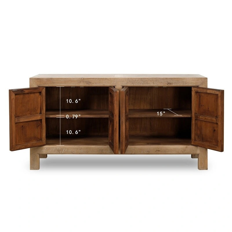 67 Capri 4 Door Sideboard, Weathered Natural