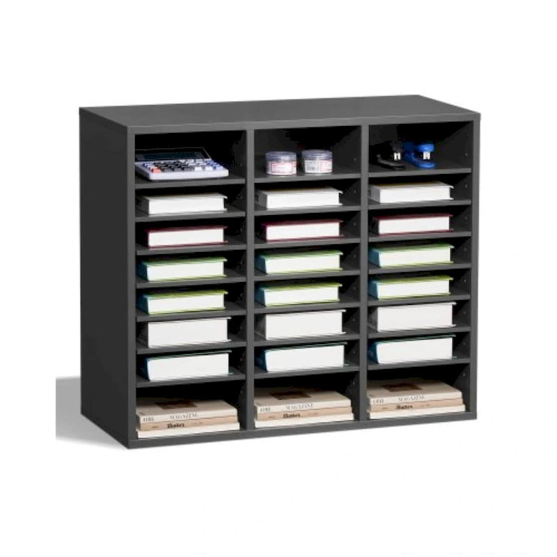 Multi-Purpose Office Literature Organizers with 24 Compartments and Adjustable Shelves Perfect Addition to Any Space