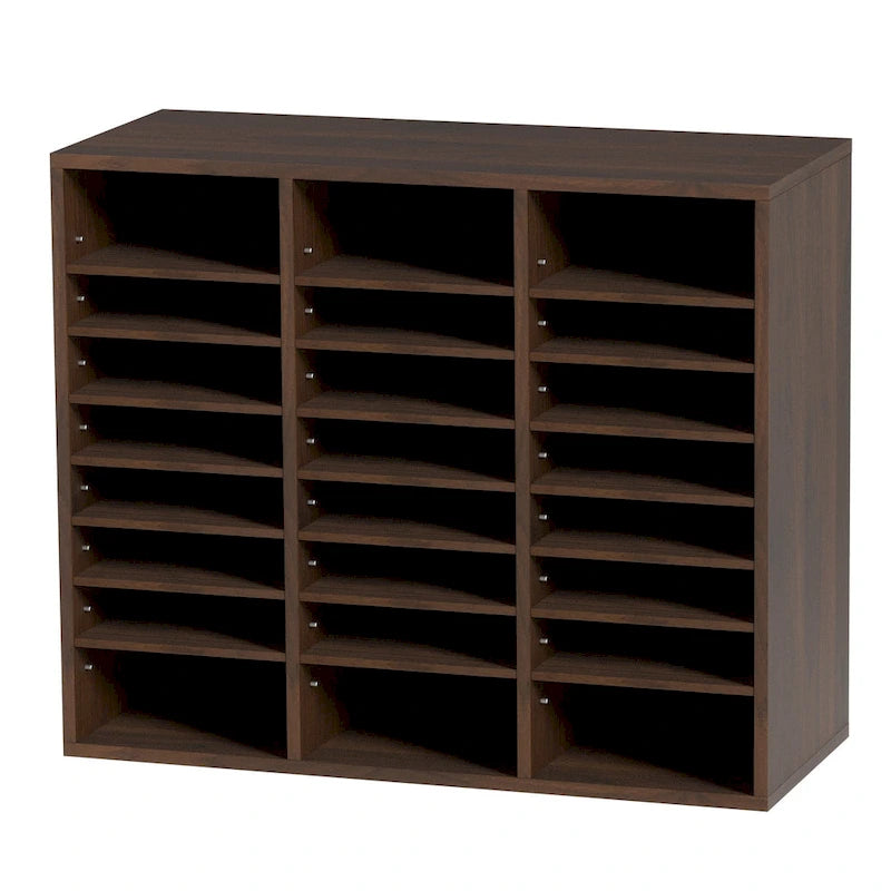 Multi-Purpose Office Literature Organizers with 24 Compartments and Adjustable Shelves Perfect Addition to Any Space