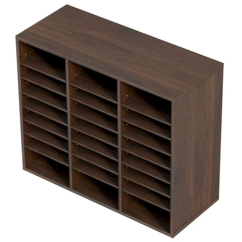 Multi-Purpose Office Literature Organizers with 24 Compartments and Adjustable Shelves Perfect Addition to Any Space