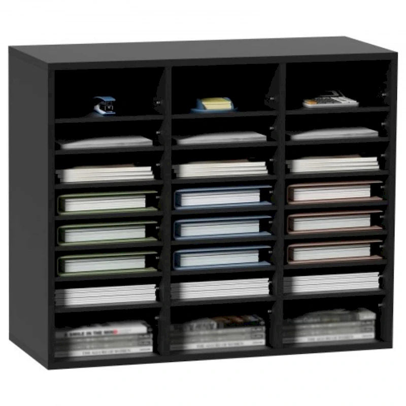 Multi-Purpose Office Literature Organizers with 24 Compartments and Adjustable Shelves Perfect Addition to Any Space