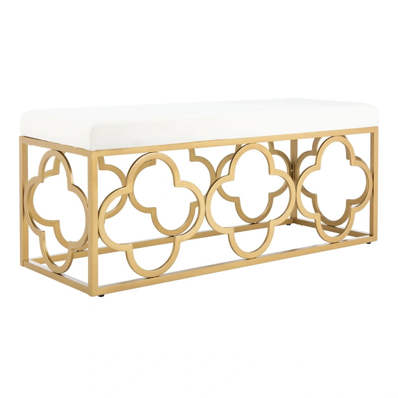 SAFAVIEH Penelope Moroccan Glam Rectangle Bench - 44.5 x 16.5 x 19 - 45Wx17Dx19H