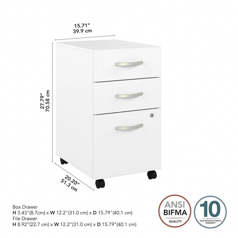 Studio A 3 Drawer Mobile File Cabinet by Bush Business Furniture