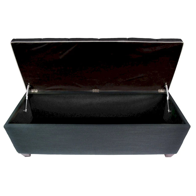 Sole Secret Diamond Tufted LOFT Linen Storage Bench