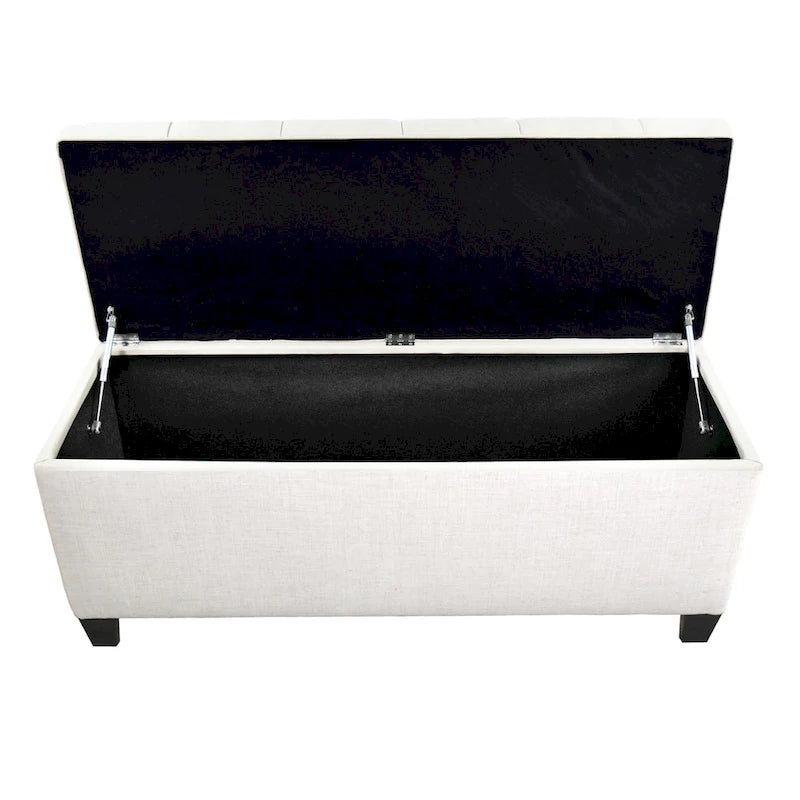 Sole Secret Diamond Tufted LOFT Linen Storage Bench