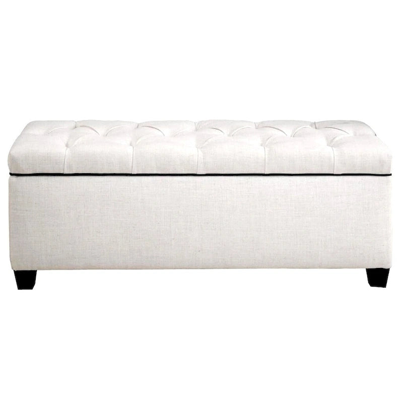 Sole Secret Diamond Tufted LOFT Linen Storage Bench