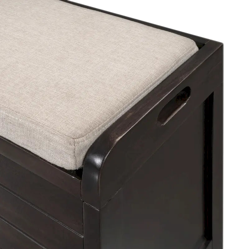 Storage Bench with Removable Basket and 2 Drawers