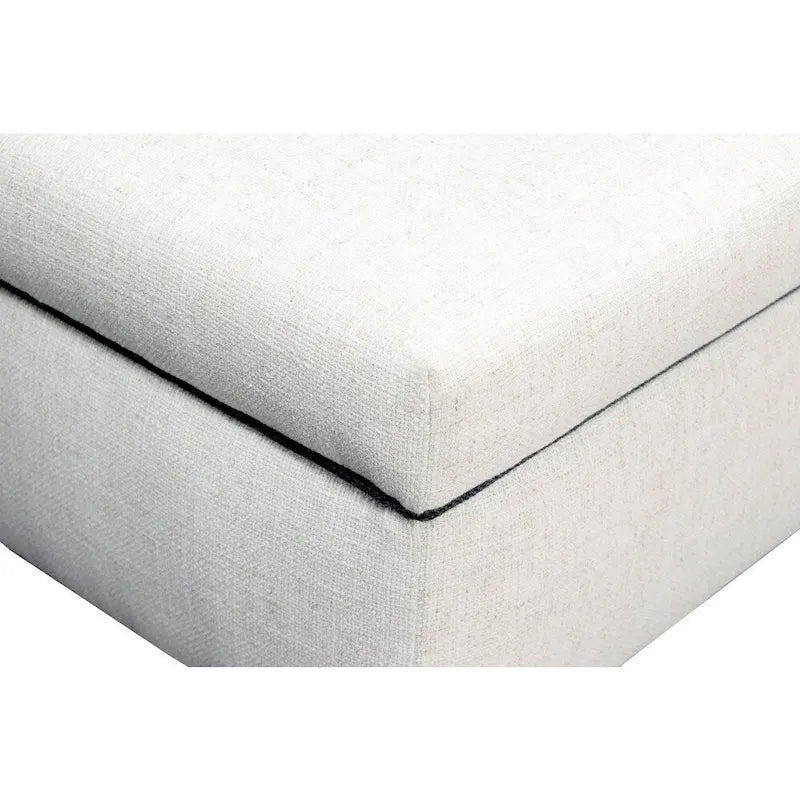 Brooke Diamond Tufted Upholstered Long Storage Bench Ottoman