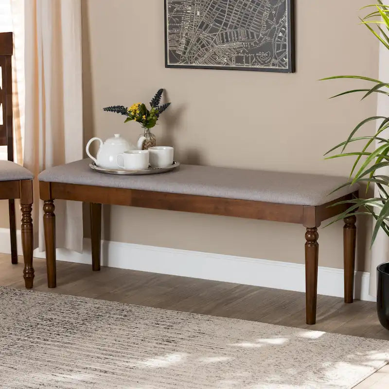 Giovanni Modern and Contemporary Wood Dining Bench