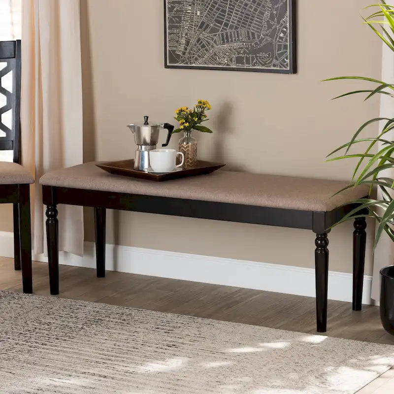 Giovanni Modern and Contemporary Wood Dining Bench