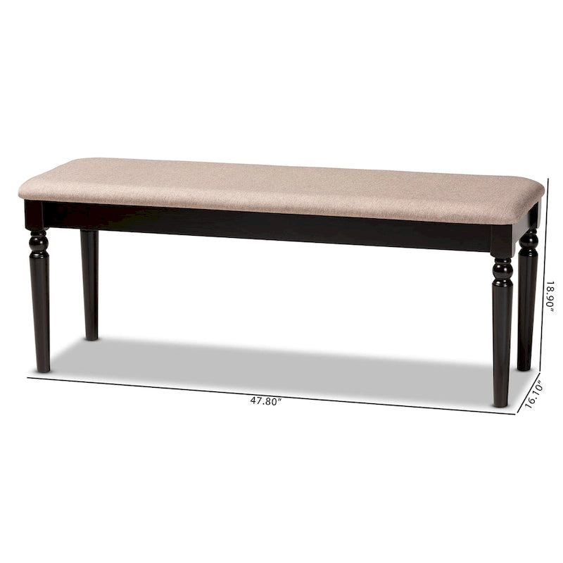 Giovanni Modern and Contemporary Wood Dining Bench