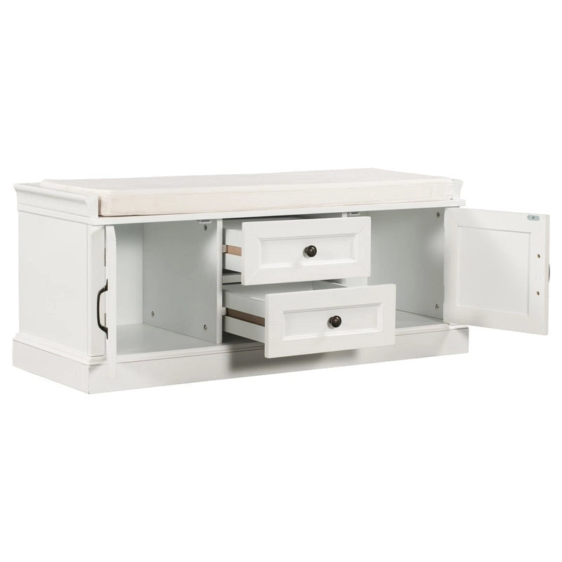 Shoe stool, 2 drawers, 2, removable pads, living room locker, entrance