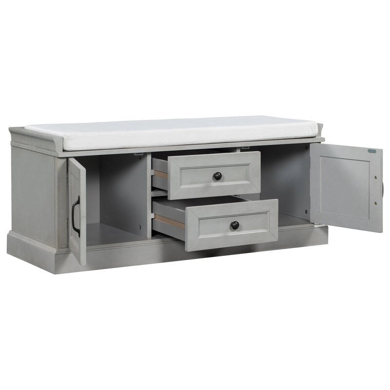 Shoe stool, 2 drawers, 2, removable pads, living room locker, entrance