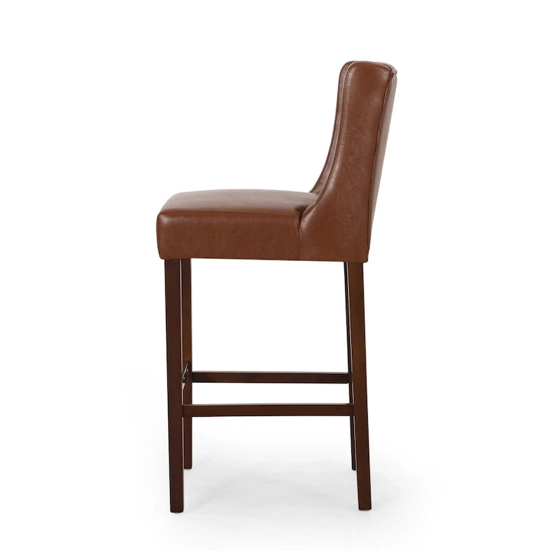 Modern Wing Back Bar Stools (Two-Piece Set)