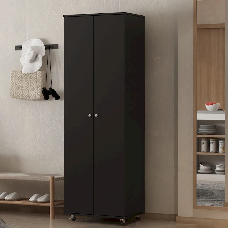 23.6 W 70.9High Shoe Cabinet, 8 Floors, Three Adjustable Boards