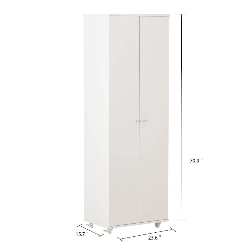 23.6 W 70.9High Shoe Cabinet, 8 Floors, Three Adjustable Boards