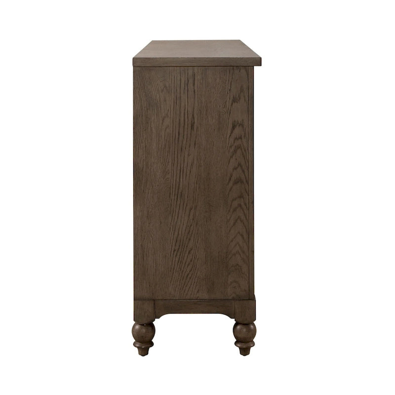 Dusty Taupe 9 Drawer Dresser