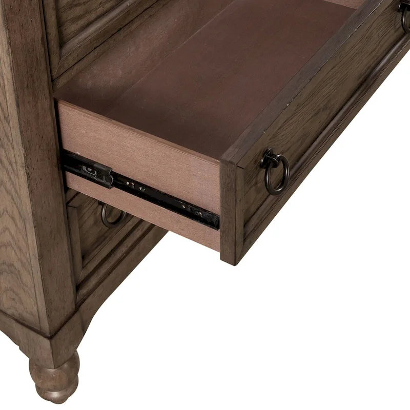 Dusty Taupe 9 Drawer Dresser