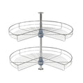 Dowell Lazy Susan 32 Diameter - 270 Degree Double Rack Stainless Steel