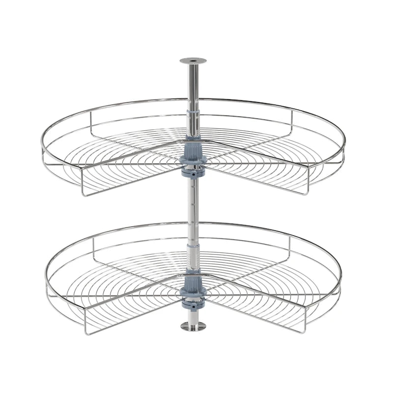 Dowell Lazy Susan 32 Diameter - 270 Degree Double Rack Stainless Steel