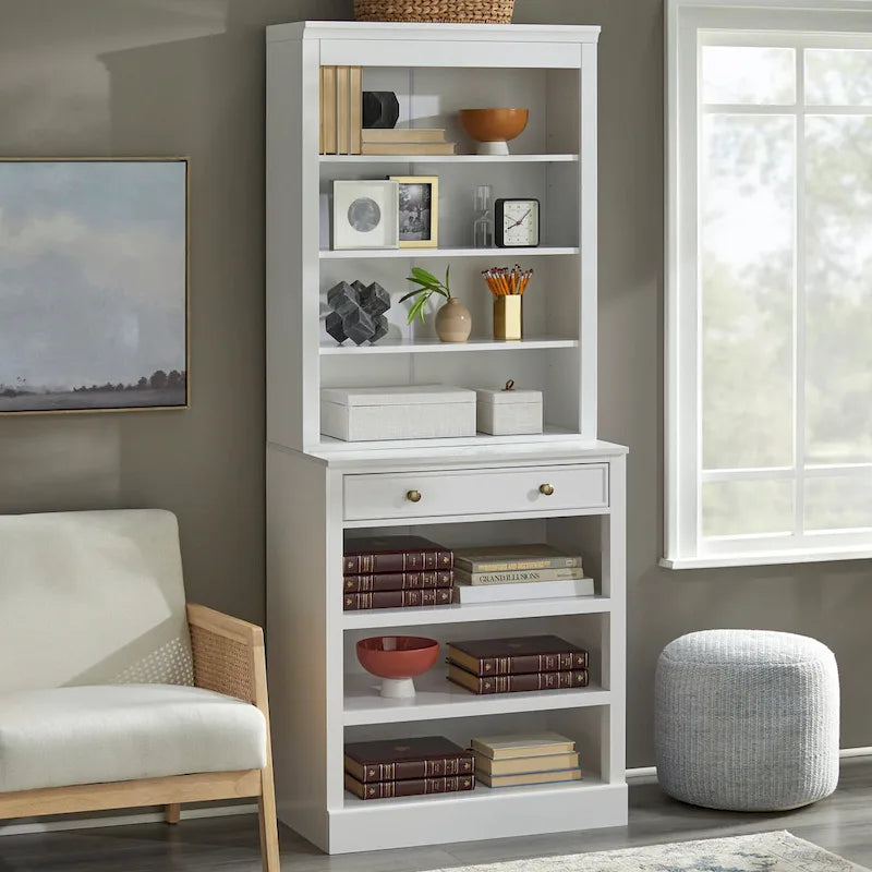 Lifestorey Monza 1-Drawer Cabinet with Shelves