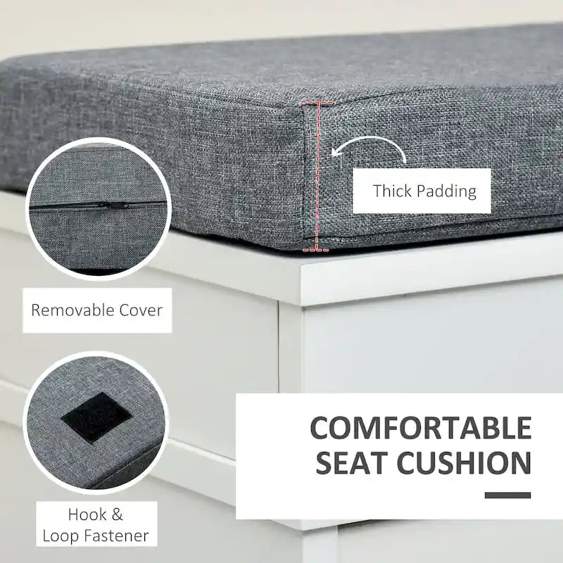 Modern Shoe Rack Bench for Entryway