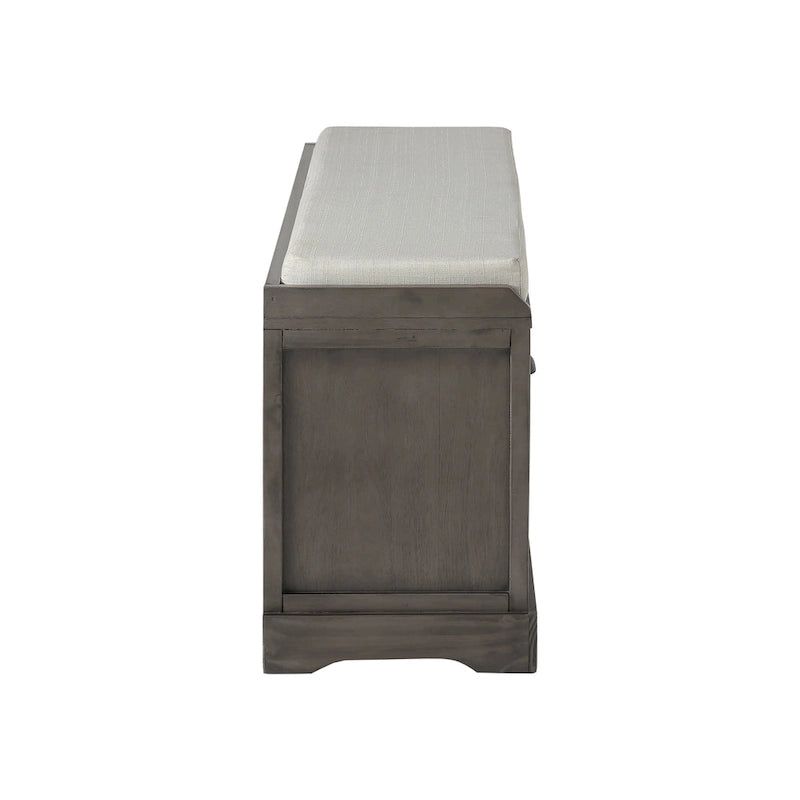 homes collection wood storage bench