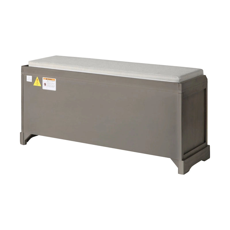 homes collection wood storage bench