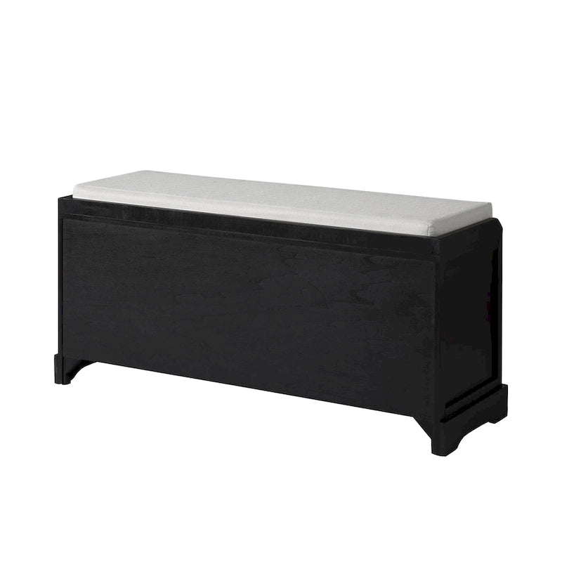 homes collection wood storage bench