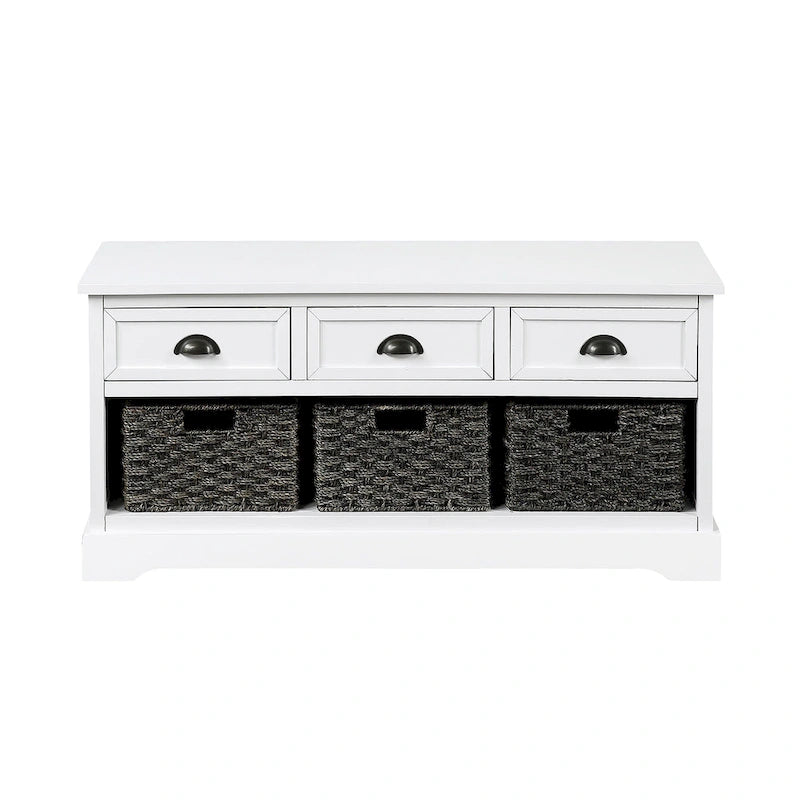 homes collection wood storage bench