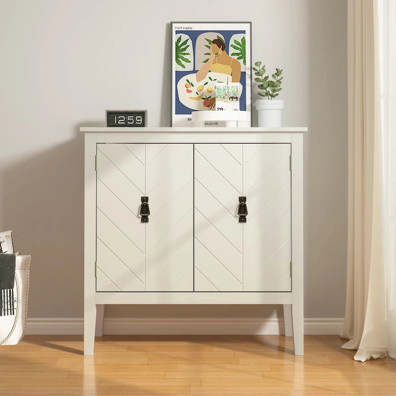 2 Door Wooden Sideboard Cabinets