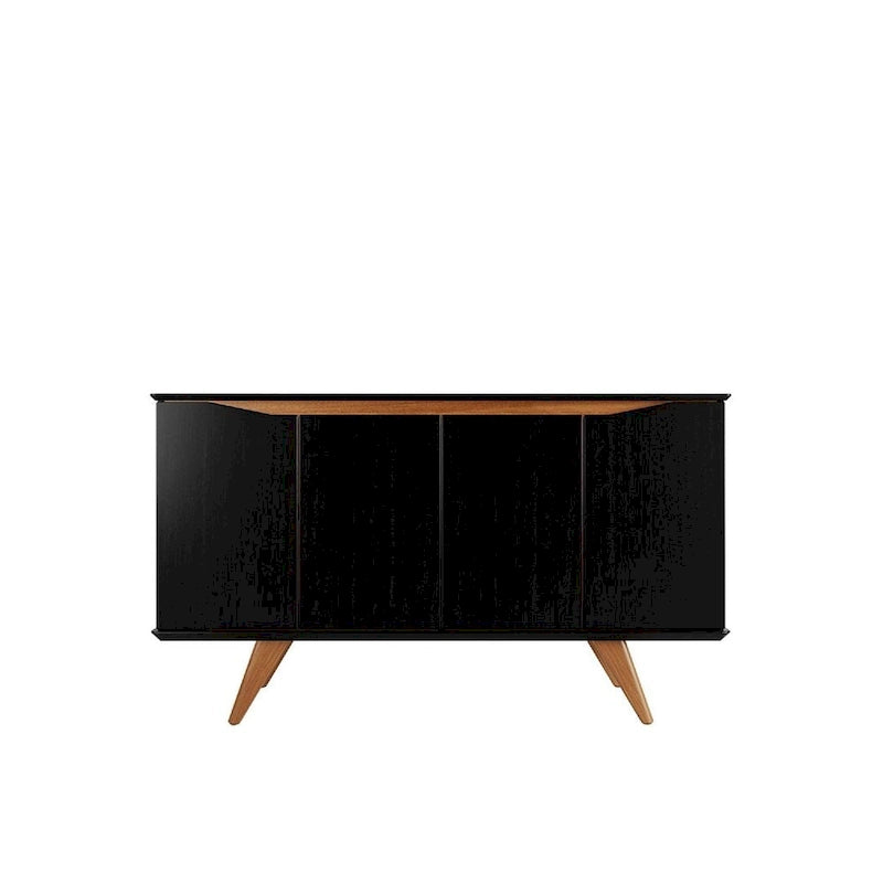 Manhattan Comfort Tudor 53.15 Sideboard with 4 Shelves