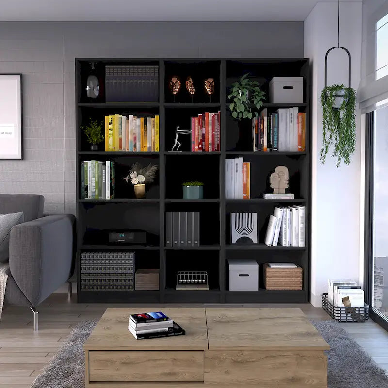 Kenyon 67 Wide 5-Shelf Option B Bookcase Set of 3