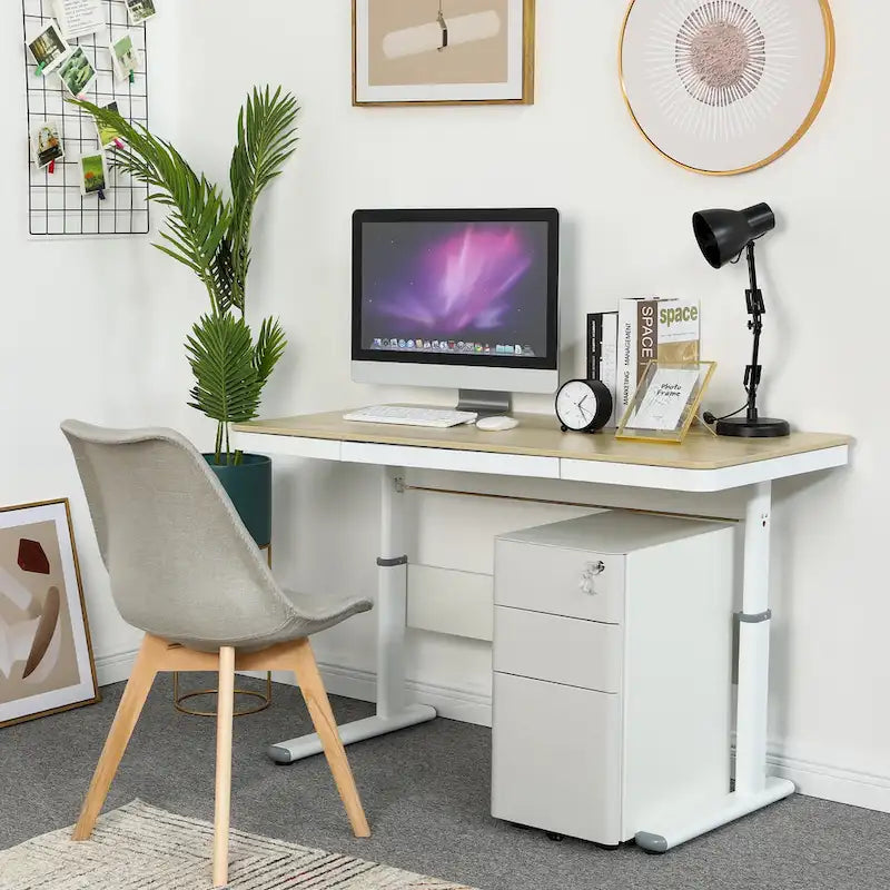 Modern 3-Drawer Mobile Steel File Cabinet