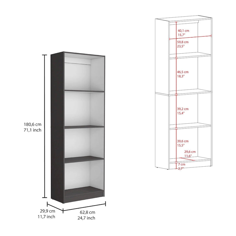 Kenyon 60 Wide 4-Shelf Bookcase Set of 3
