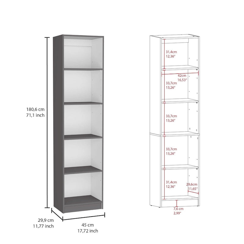 Kenyon 60 Wide 4-Shelf Bookcase Set of 3