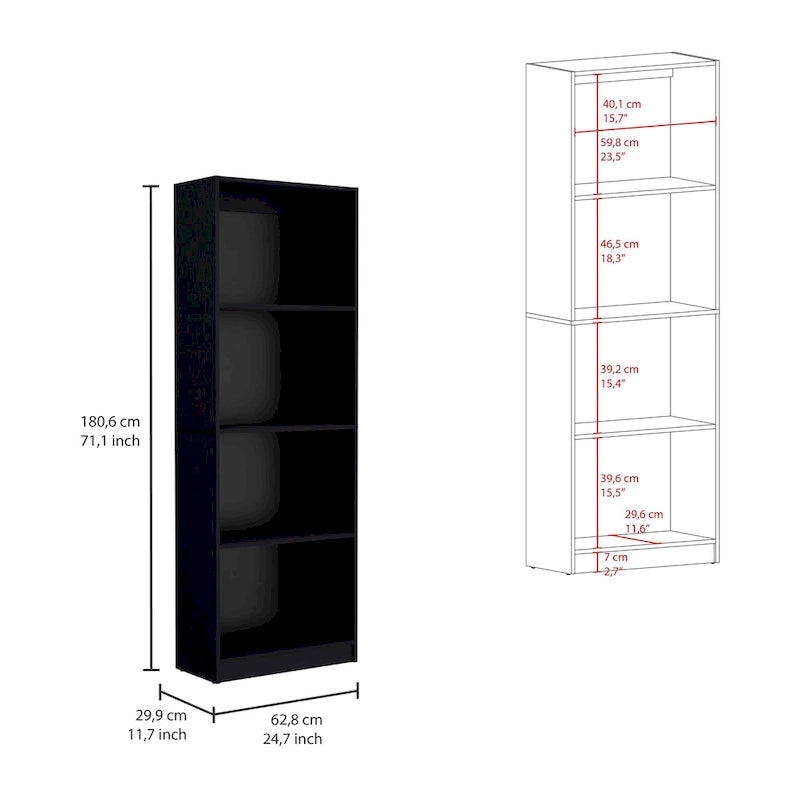 Kenyon 60 Wide 4-Shelf Bookcase Set of 3